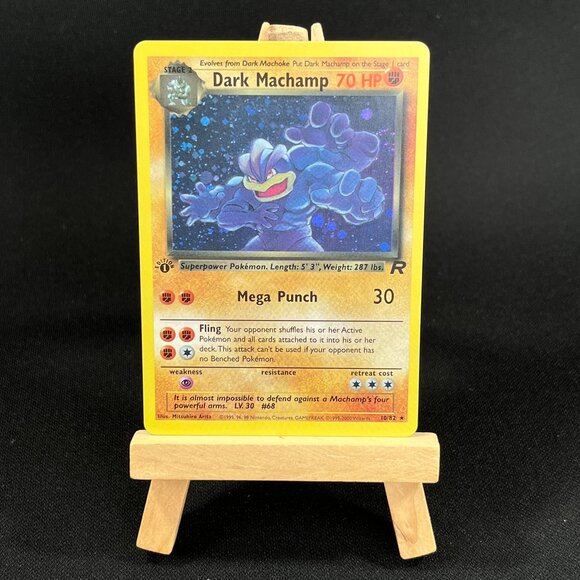 Dark Machamp Rocket 1st Edition "Reprinted" - Picture 2 of 3
